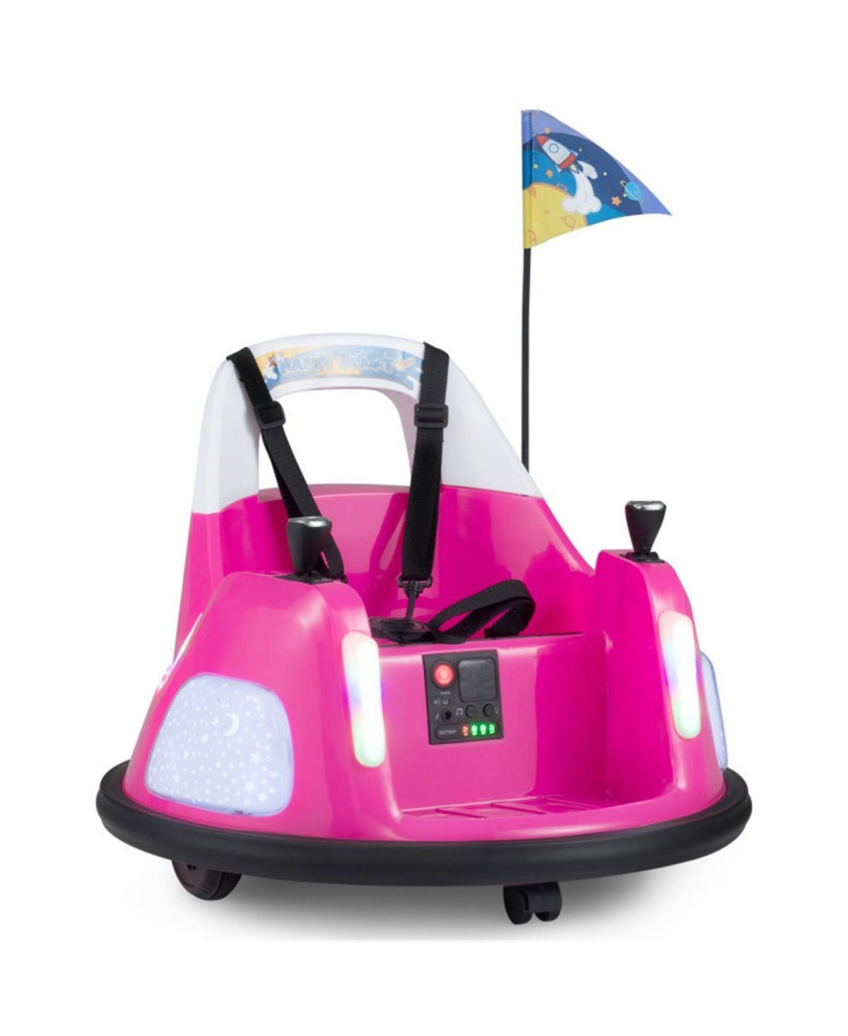 Sevorley Kids Bumper Car, Music, Seat Restraint for Supervised Play at Home