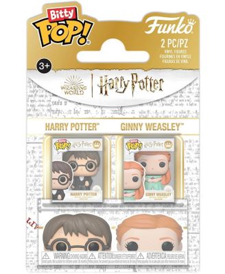 Bitty POP Harry Potter and Ginny 0.86-Inch 2-Pack Vinyl Figures, Ages 3+
