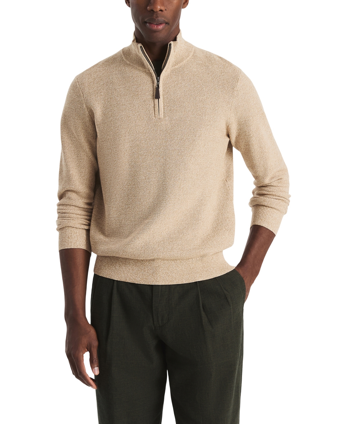 Nautica Men's Marled Quarter-Zip Classic-Fit Sweater