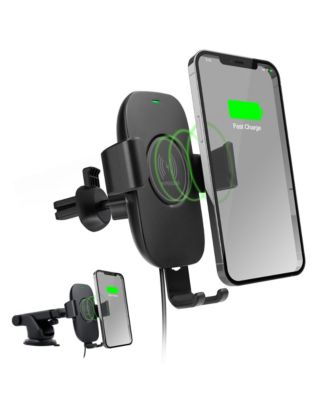 Gravity 15W Wireless Fast Charging Phone Mount Compatible with Apple, Google, and Samsung