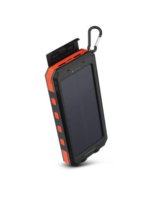 SolPro 10K Solar 10,000mAh 20W Fast-Charge Power Bank, Compatible with iPhone, iPad, and Android Devices