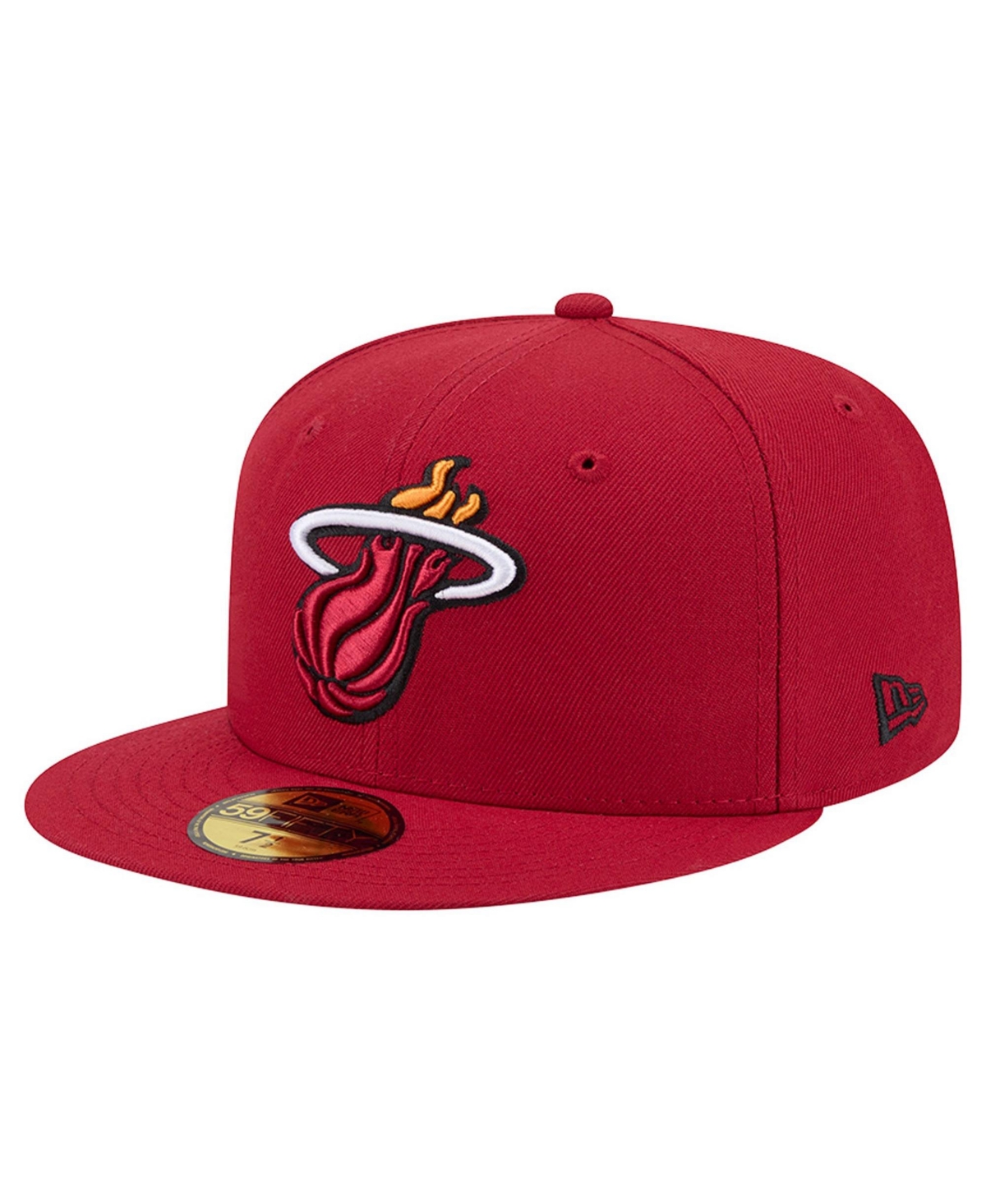 New Era Men's Red Miami Heat Team 59FIFTY Fitted Hat