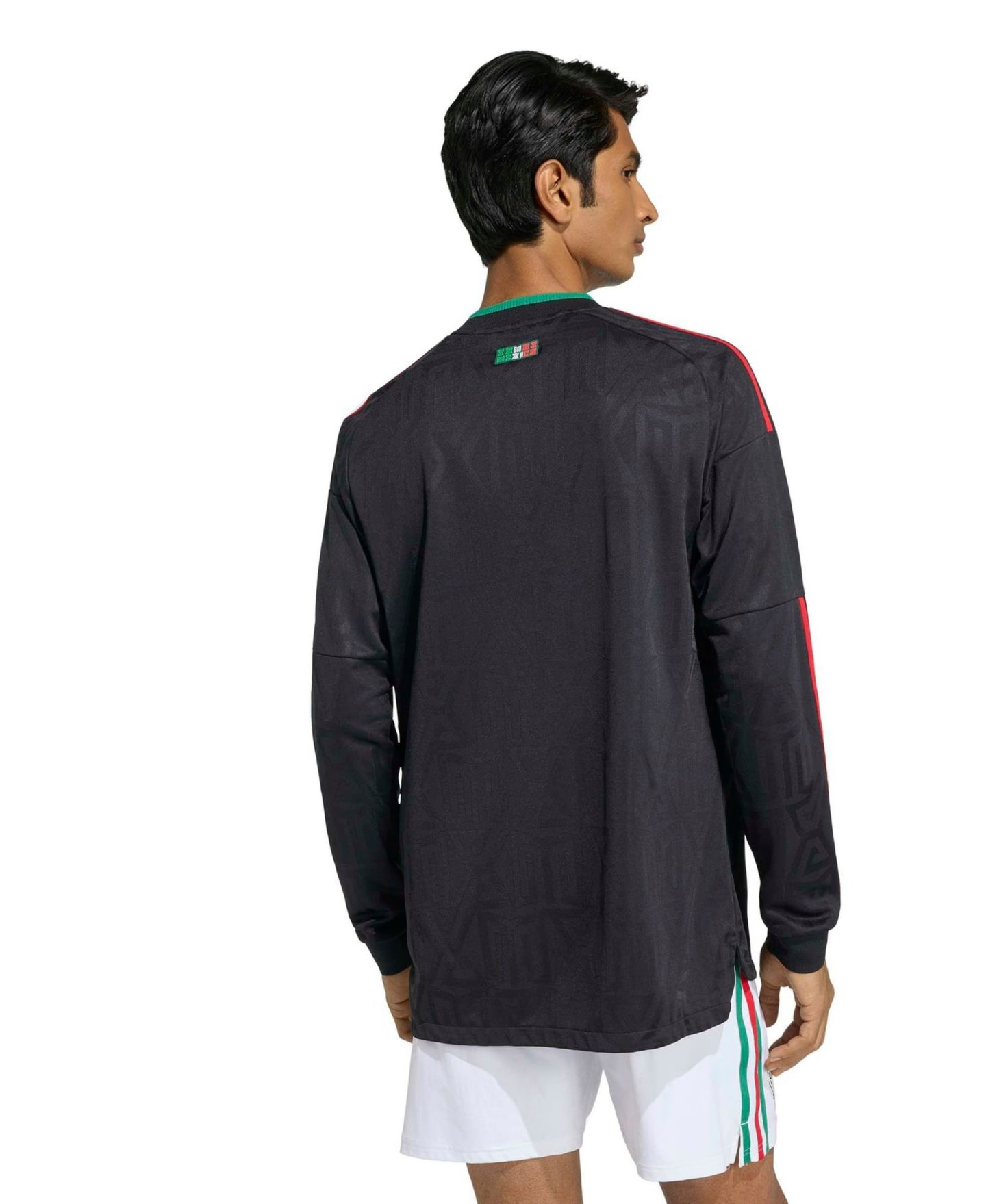 Детский топ adidas Black Mexico National Team 2026 Third Long Sleeve Authentic Jersey — фото 3