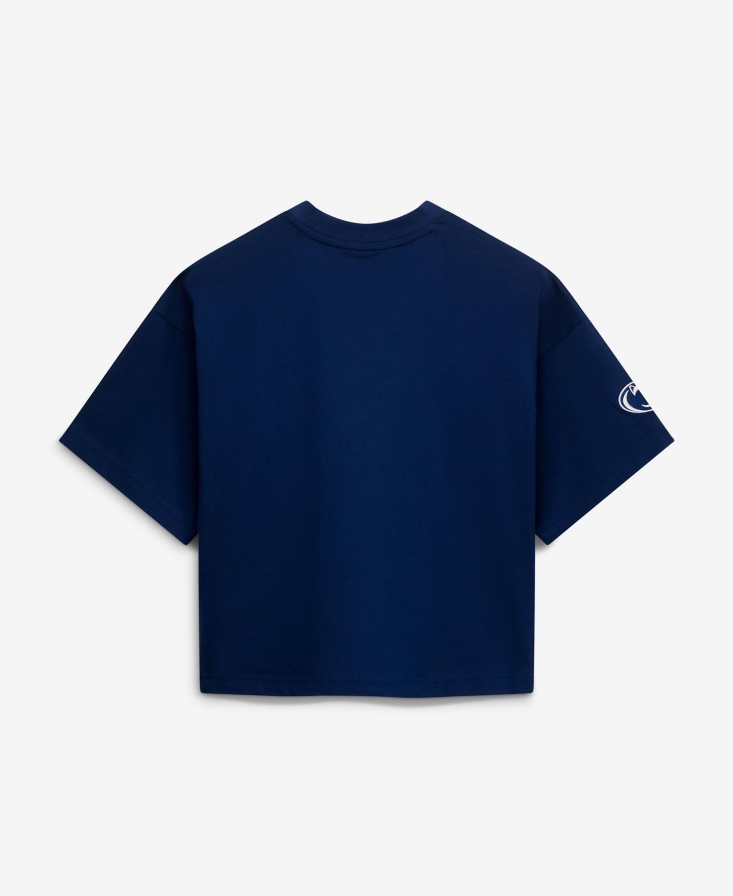 Женское джерси adidas Women's Navy Penn State Nittany Lions Cropped Baseball Fashion Jersey — фото 2