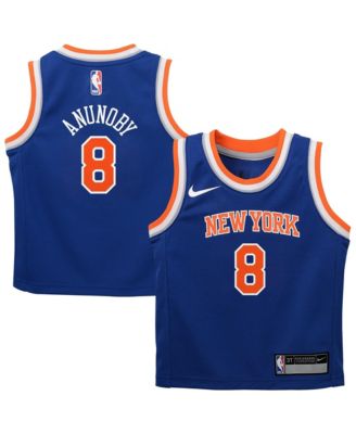 Baby Boys and Girls OG Anunoby Blue New York Knicks Swingman Swingman Jersey - Icon Edition