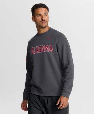 Nike - Men's Anthracite Alabama Crimson Tide 2026 Sideline Club Sweatshirt Anthracite