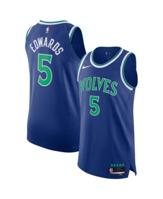 Men's Anthony Edwards Blue Minnesota Timberwolves Authentic Jersey - Icon Edition