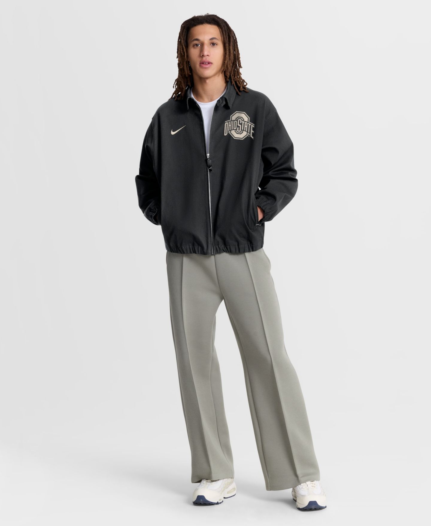 Мужская куртка Nike Black Ohio State Buckeyes Local Full-Zip Twill — фото 3