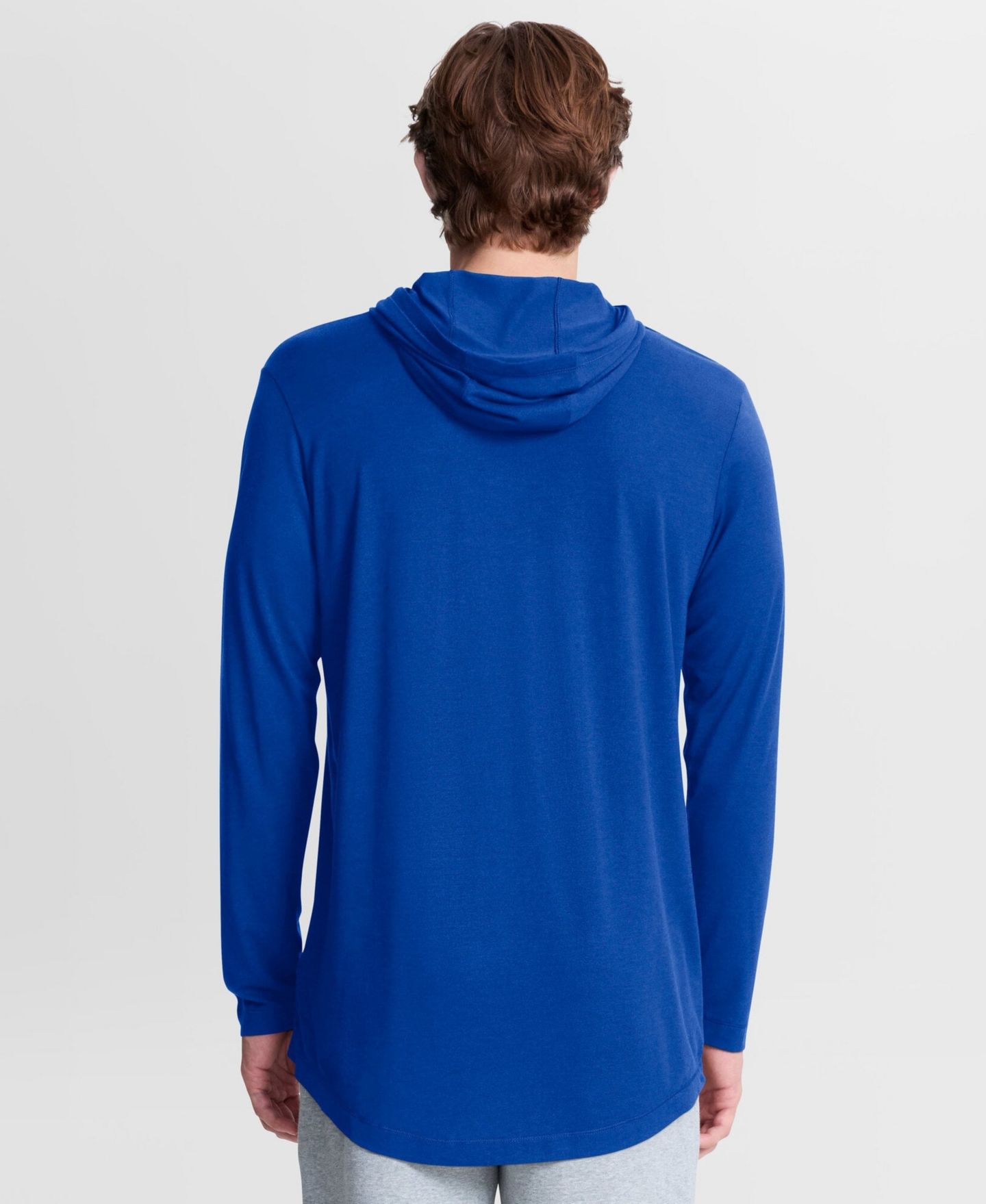 Мужская футболка Nike Royal Duke Blue Devils Primetime Arch Tri-Blend Dri-FIT Long Sleeve Hooded — фото 2