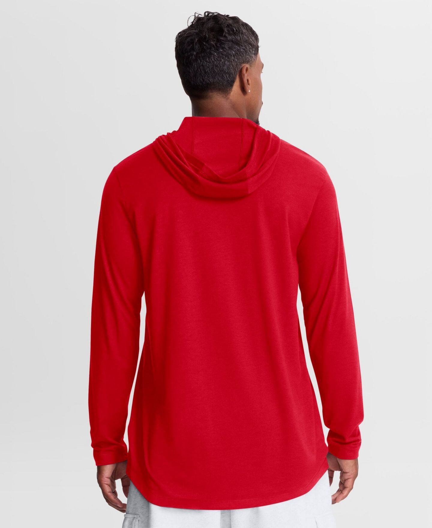 Мужская футболка Nike Red Georgia Bulldogs Primetime Arch Tri-Blend Dri-FIT Long Sleeve Hooded — фото 2