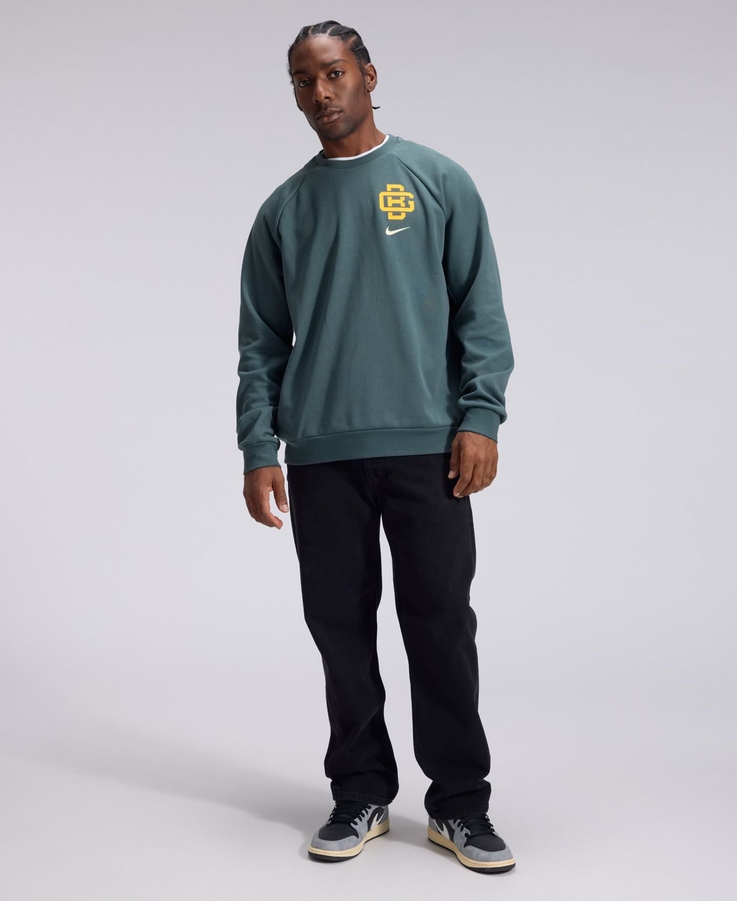 Мужская толстовка Nike Green Green Bay Packers 2026 Rivalries Collection Dri-FIT Crew — фото 3