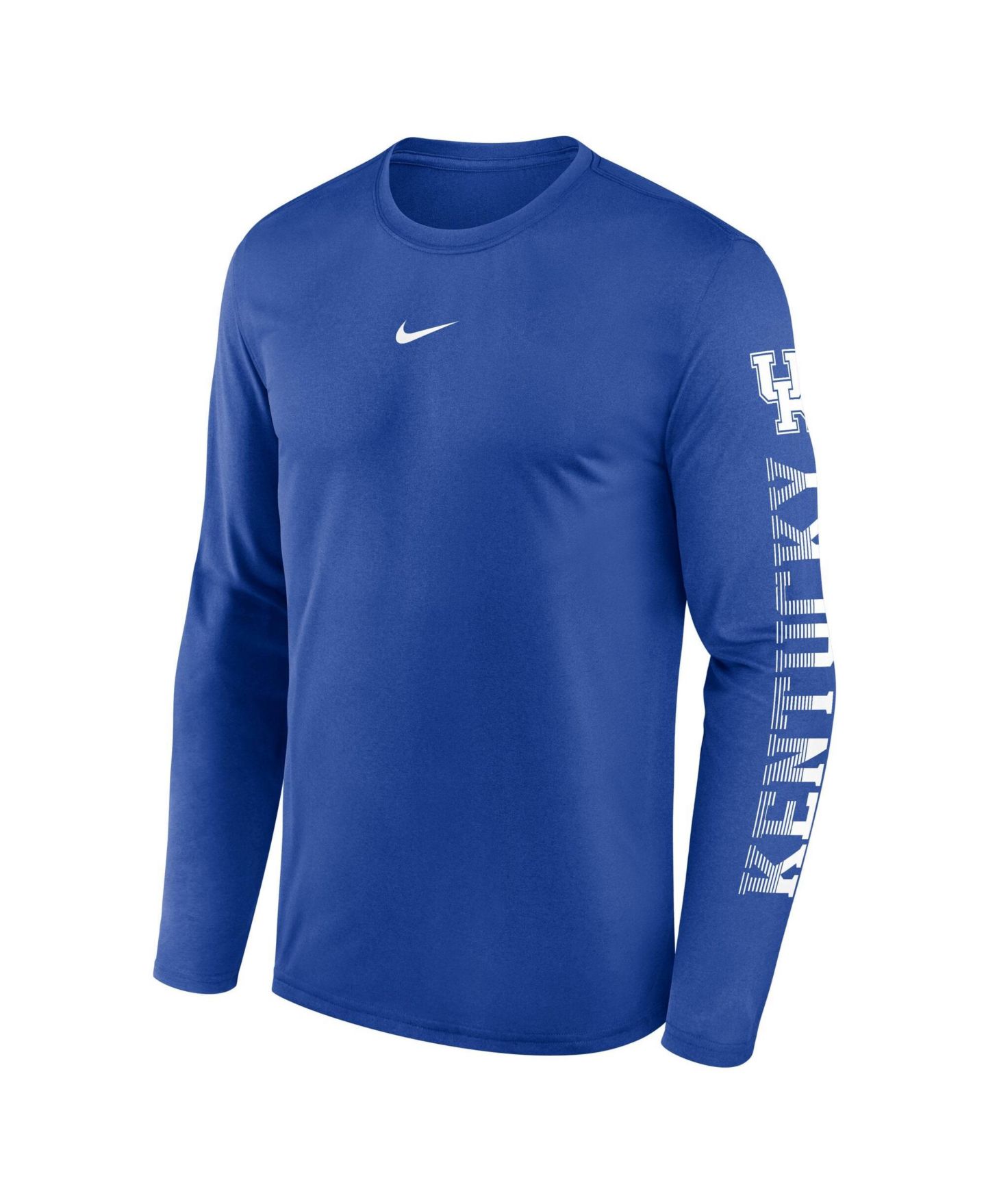 Мужская футболка Nike Royal Kentucky Wildcats Primetime Logo Sleeve Legend Dri-FIT Long Sleeve — фото 3