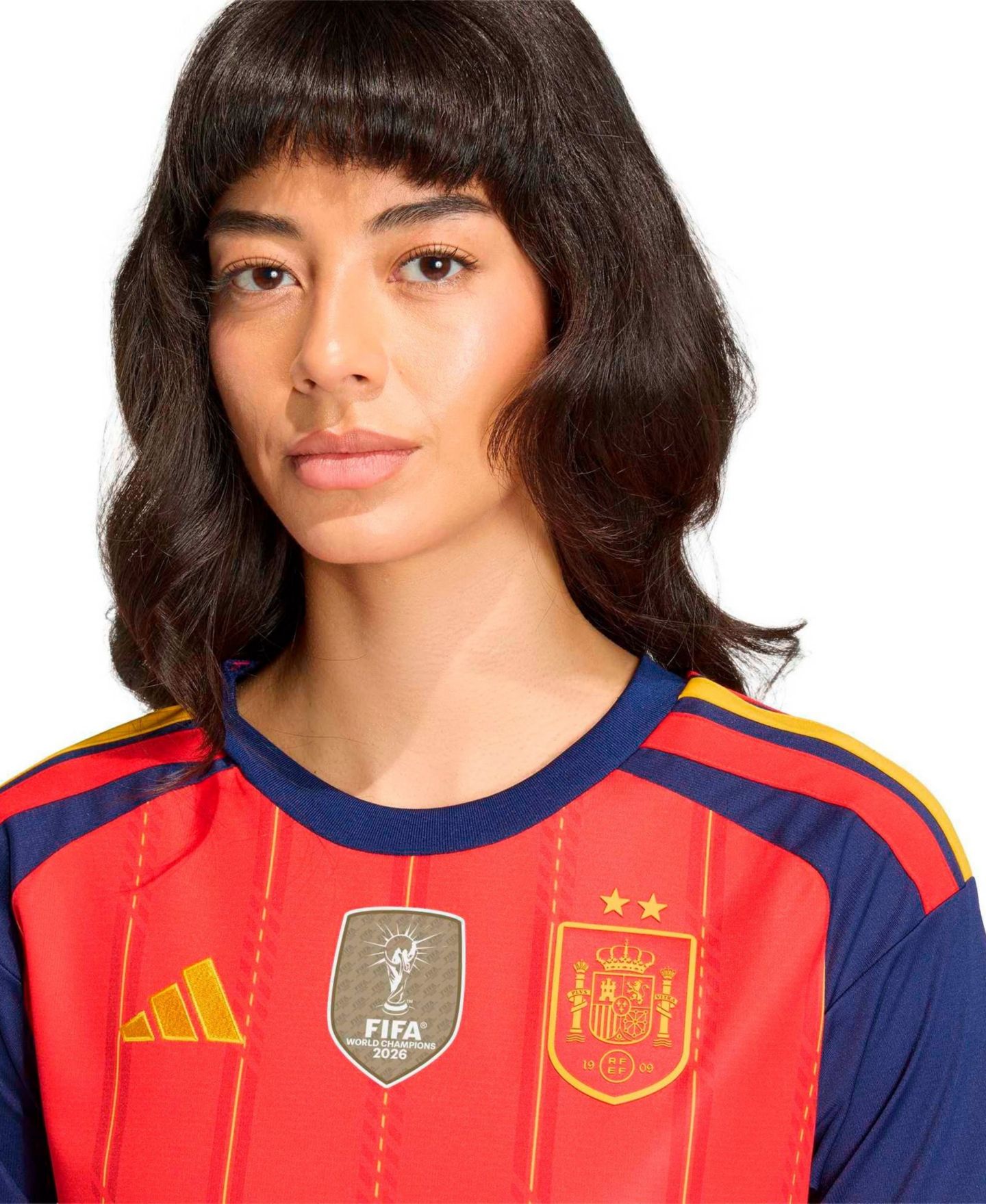 Женский топ adidas Red Spain National Team 2026 FIFA World Cup Champions Replica Jersey — фото 5