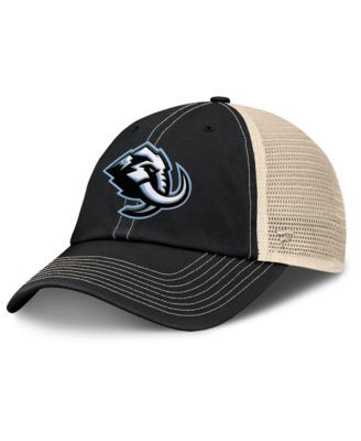 Men's Black/Natural Utah Mammoth Rival Trucker Adjustable Hat