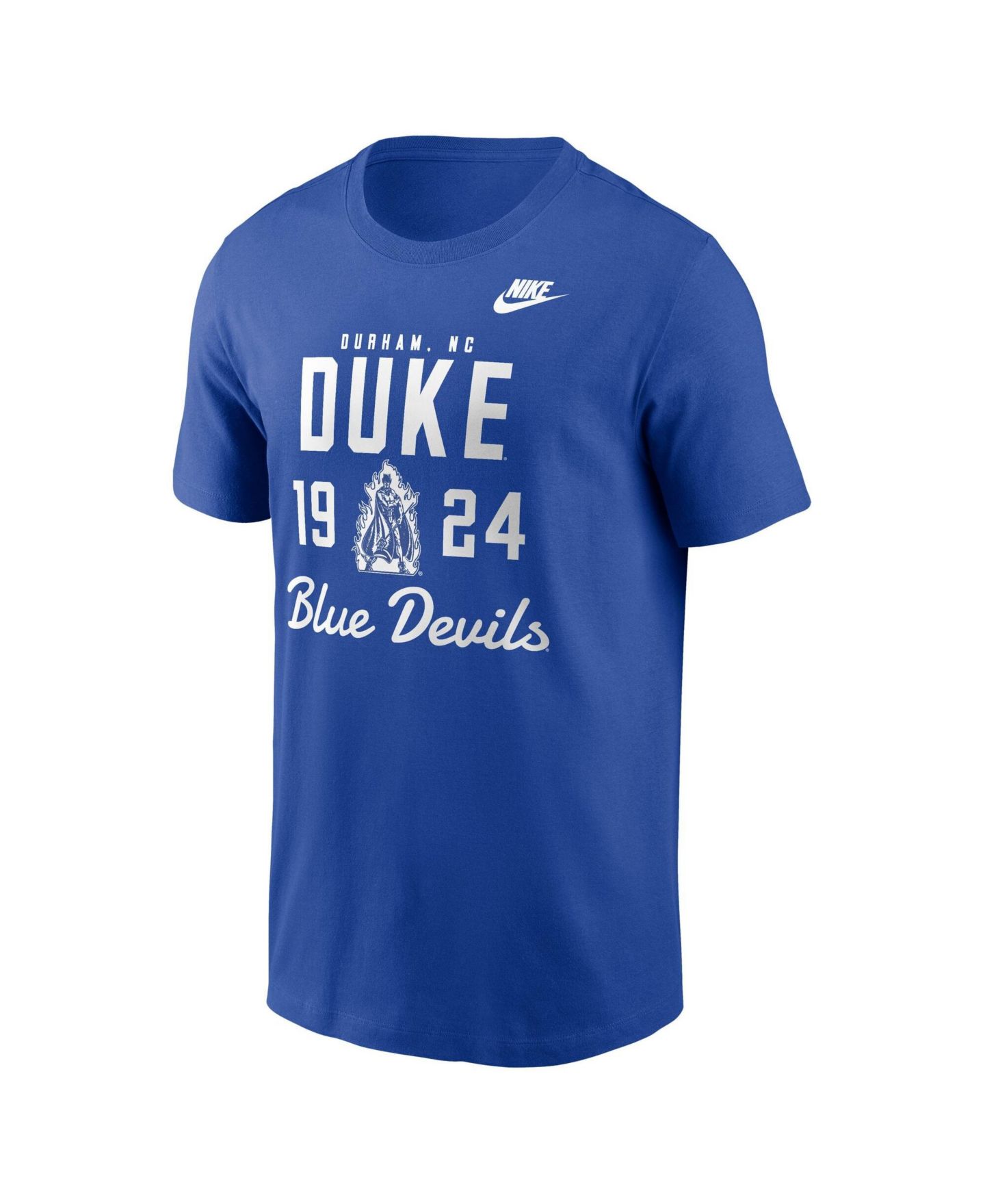 Мужская футболка Nike Royal Duke Blue Devils Legacy Stacked Established — фото 4