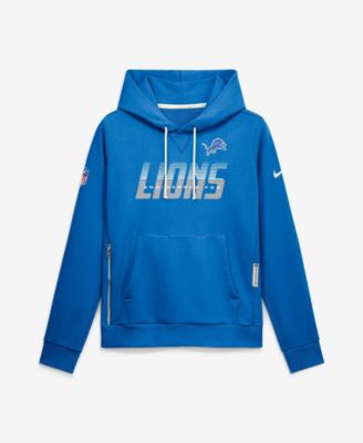 Women's Blue Detroit Lions Sideline Standard Issue Dri-FIT Hoodie