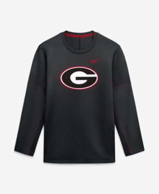 Men's Black Georgia Bulldogs 2026Â&nbsp;Sideline Coaches Therma-FIT Long Sleeve Top