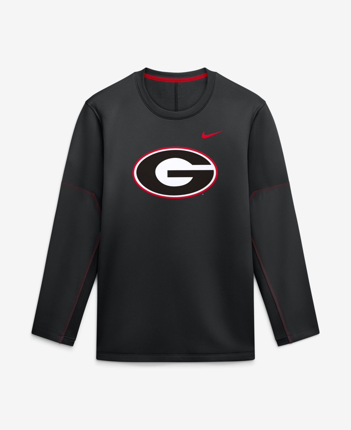 Nike Men's Black Georgia Bulldogs 2026A Sideline Coaches Therma-fit Long Sleeve Top