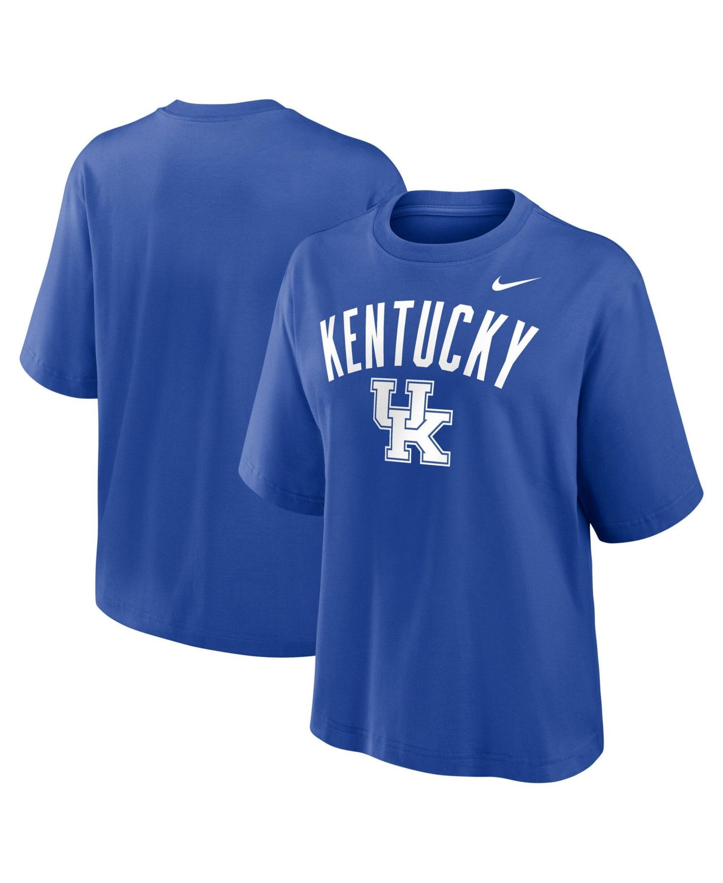 Женская футболка Nike Royal Kentucky Wildcats Arch Logo Boxy — фото 3