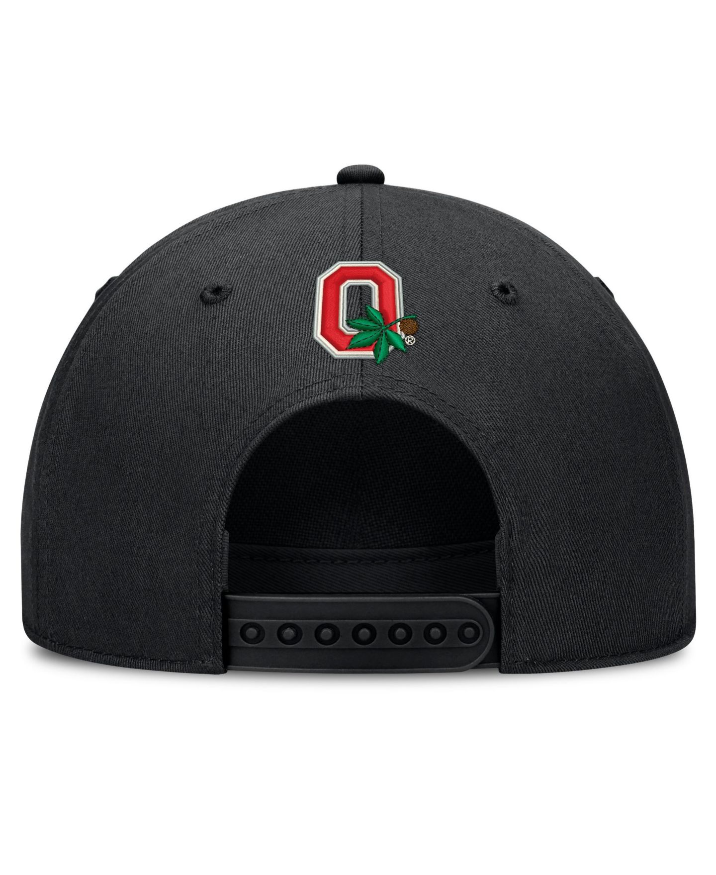 Кепка Nike Black Ohio State Buckeyes Letter Rope Rise Adjustable Hat — фото 4