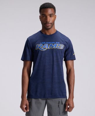 Men's  Navy Los Angeles Rams Rivalries Collection Sideline Velocity T-Shirt