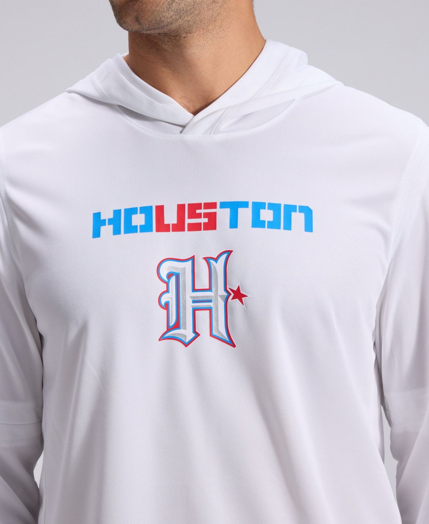 Мужской топ Nike White Houston Texans 2026 Rivalries Collection Sideline Lightweight Hooded Long Sleeve — фото 8
