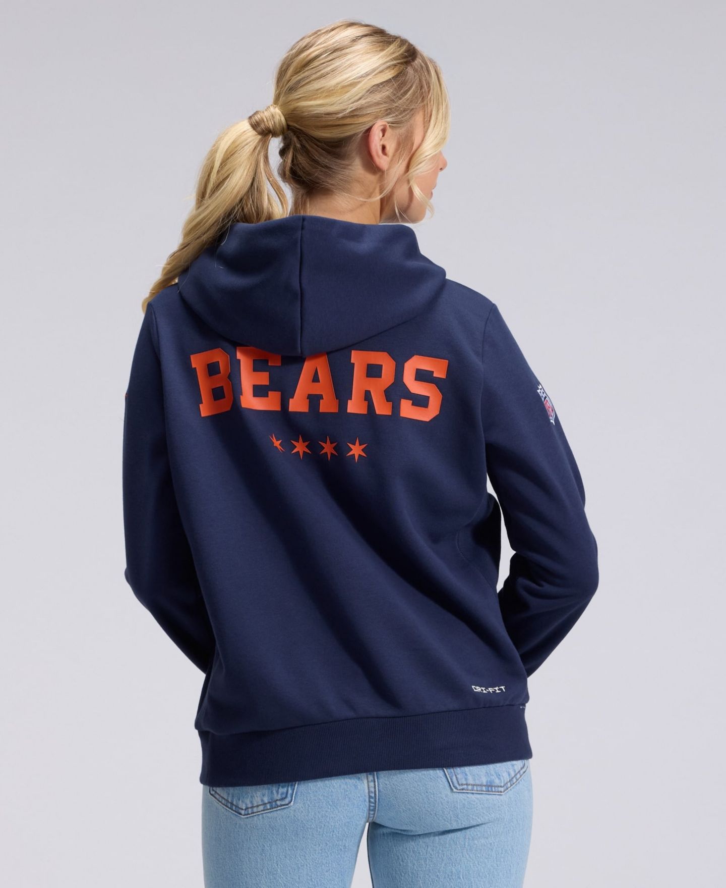 Женское худи Nike Navy Chicago Bears 2026 Rivalries Collection Standard Issue Sideline Pullover — фото 2