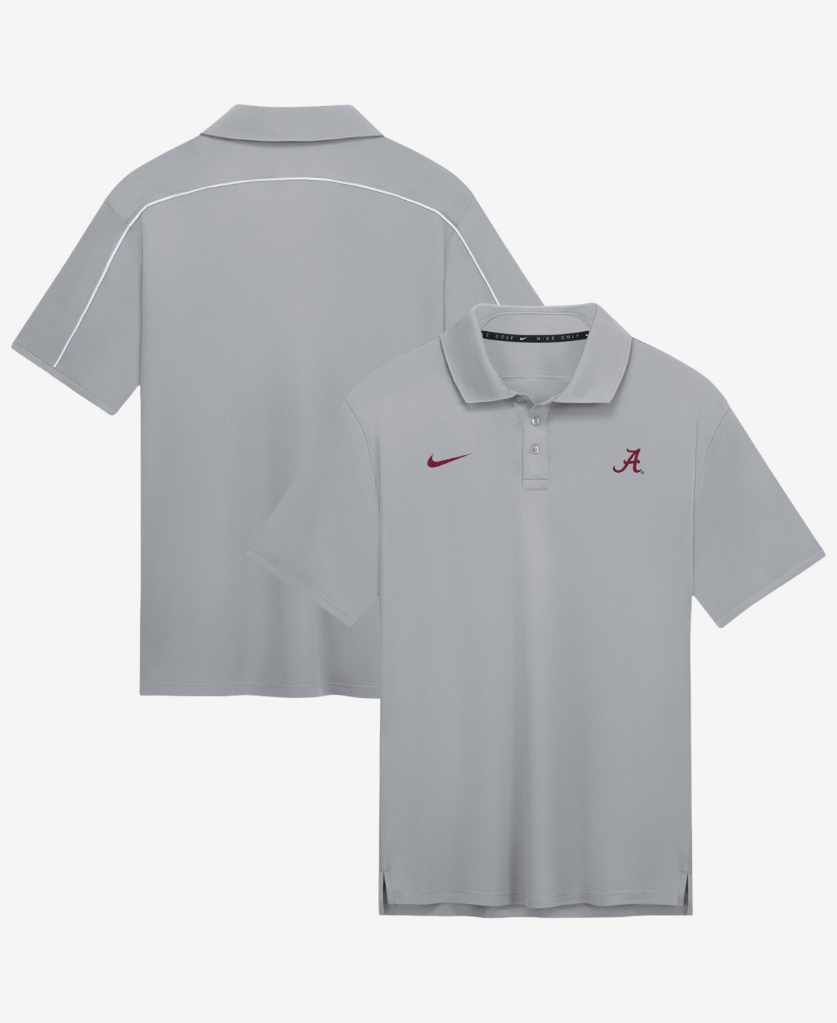 Nike Men's Gray Alabama Crimson Tide Par Dri-fit Polo Shirt