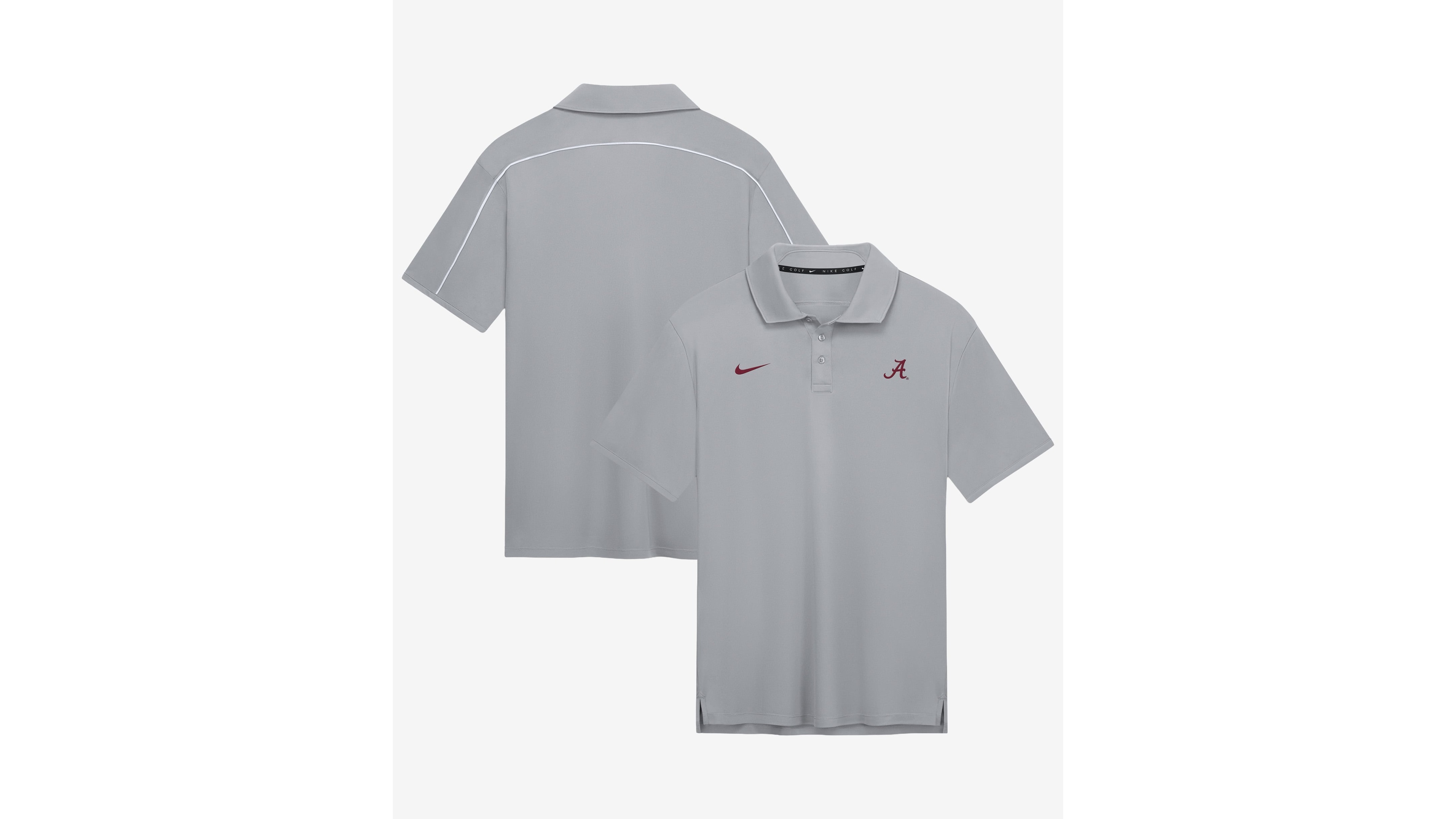 Nike Men's Gray Alabama Crimson Tide Par Dri-fit Polo Shirt