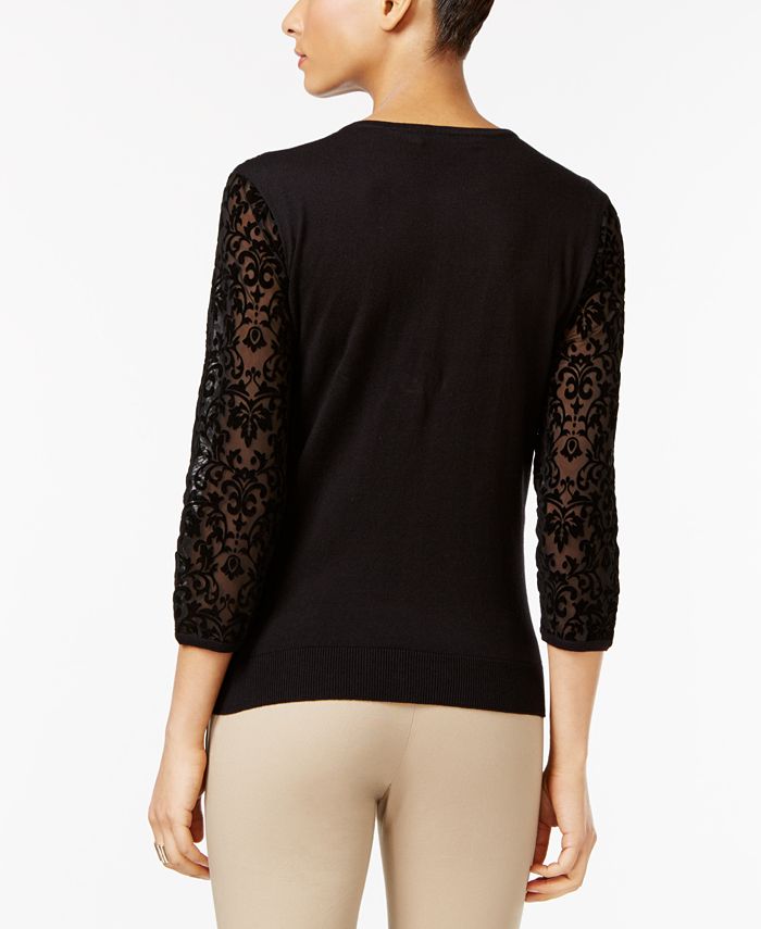 Macy's august discount silk cardigan