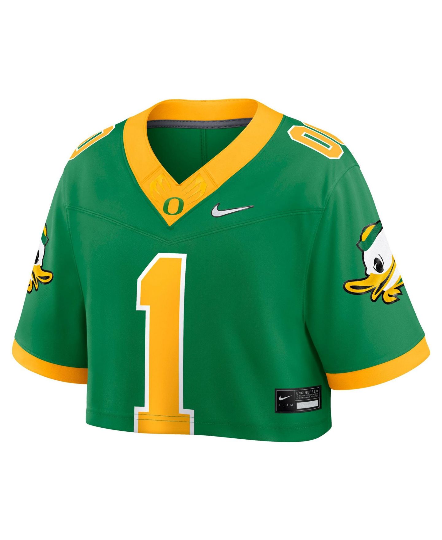 Женский топ Nike Green Oregon Ducks Game Crop Top Jersey — фото 2