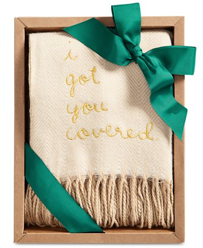 Celebrate Shop I Got You Covered Throw Blanket, Only at Macy's
