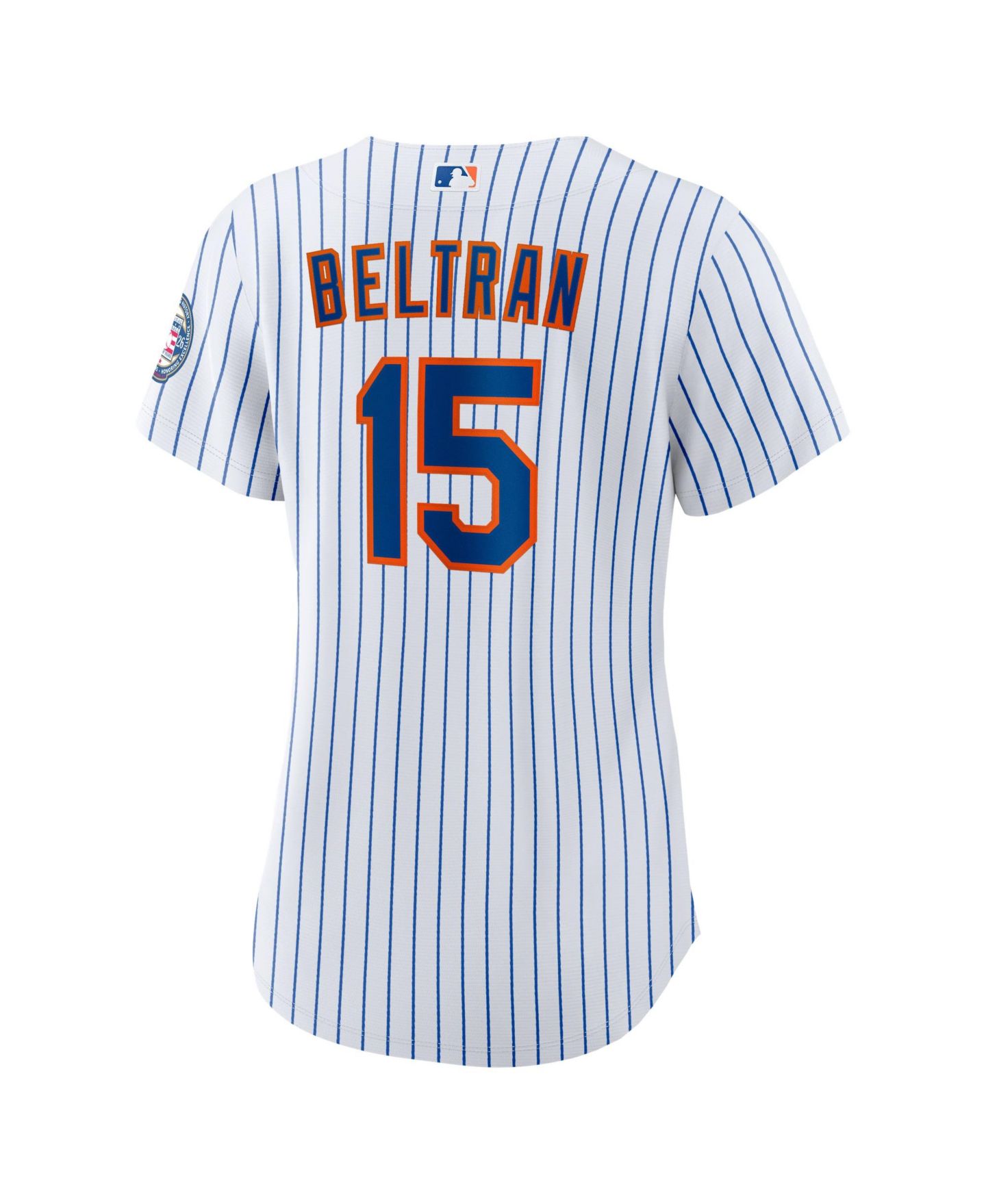 Женский топ Nike Carlos Beltran White New York Mets 2026 Baseball Hall of Fame Retired Player Replica Jersey — фото 3
