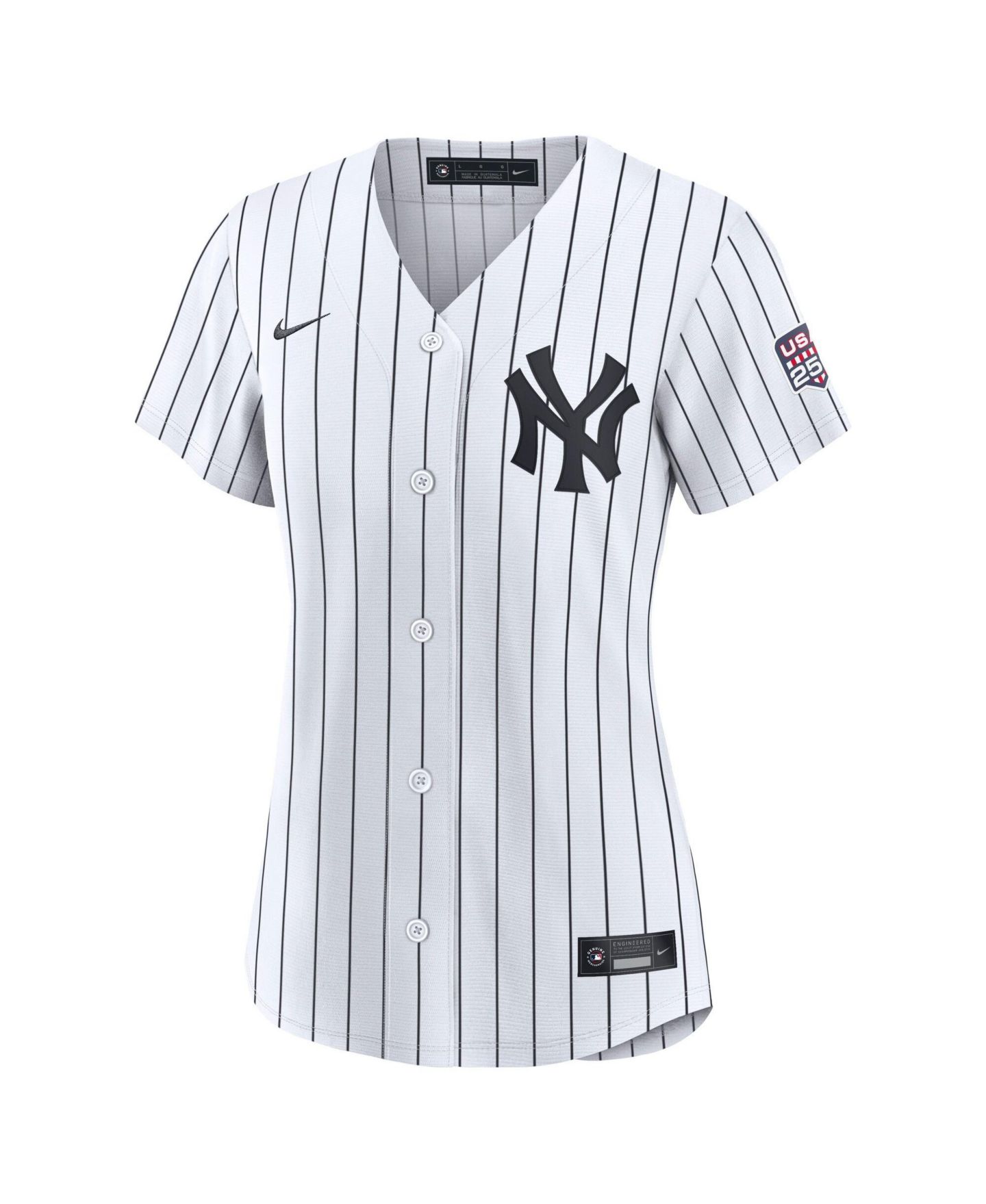 Женский топ Nike Fourth of July New York Yankees Cody Bellinger White USA 250 Stadium Jersey — фото 2