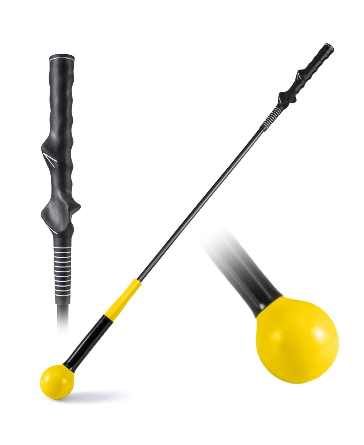 Sugift 40 Inch Golf Swing Trainer with Weighted Head for Grip and Balance