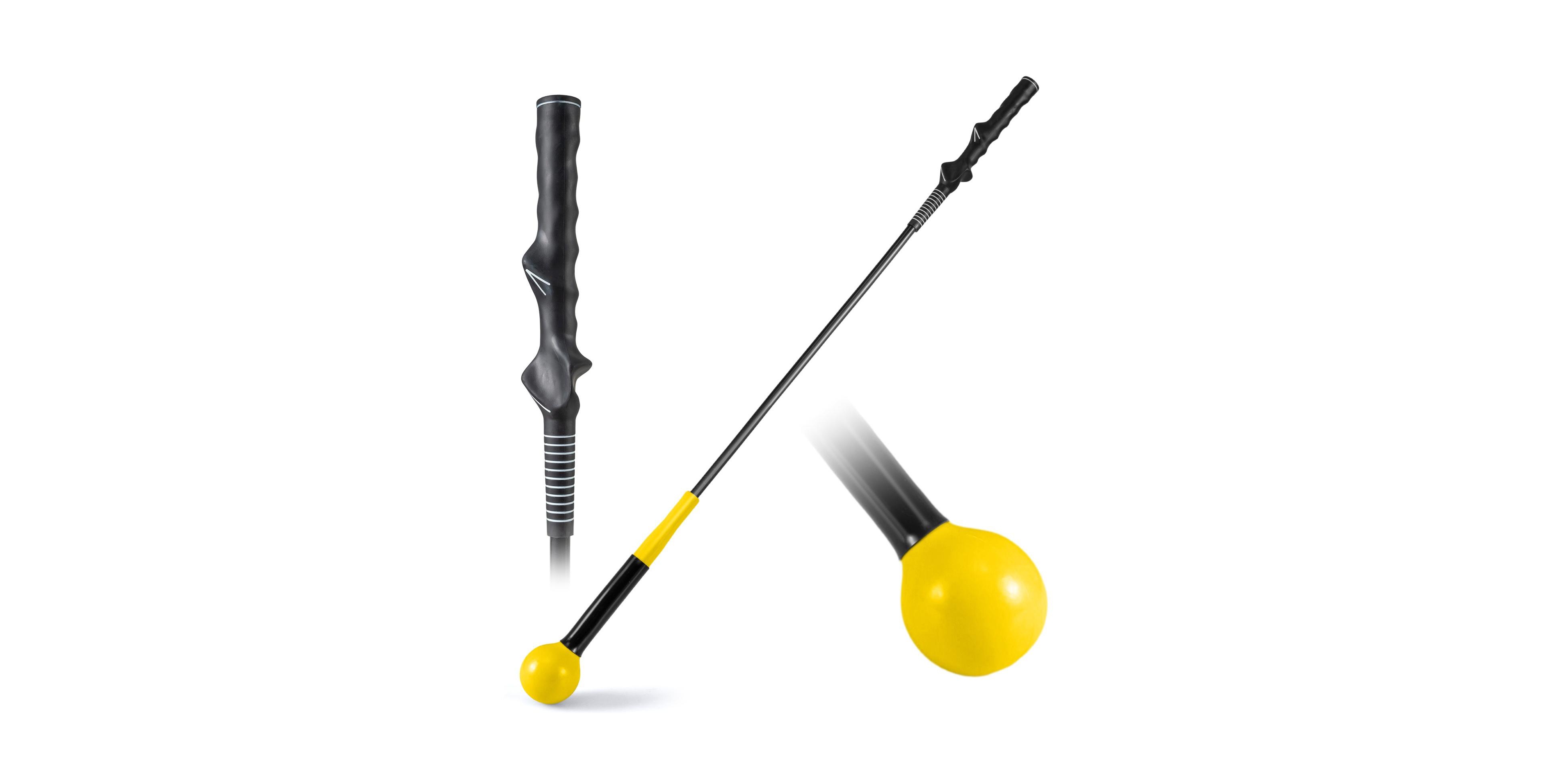 Sugift 40 Inch Golf Swing Trainer with Weighted Head for Grip and Balance
