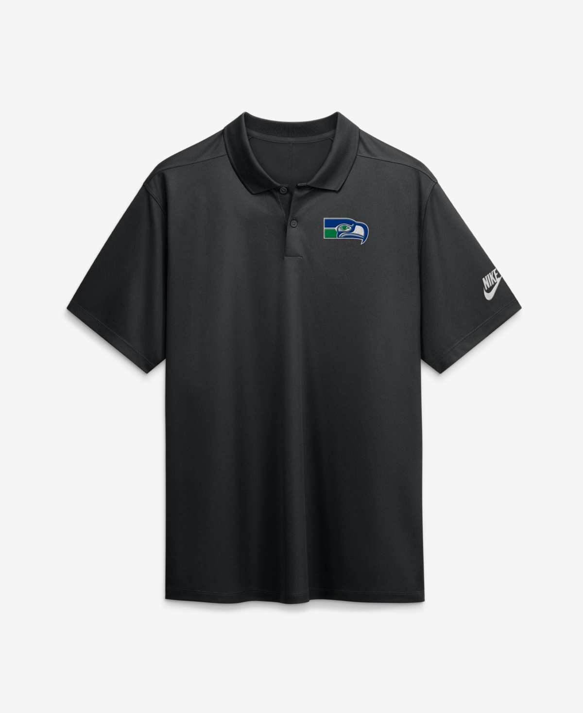 Nike Men's Black Seattle Seahawks Heritage Roots Victory Dri-fit Polo Shirt - Black