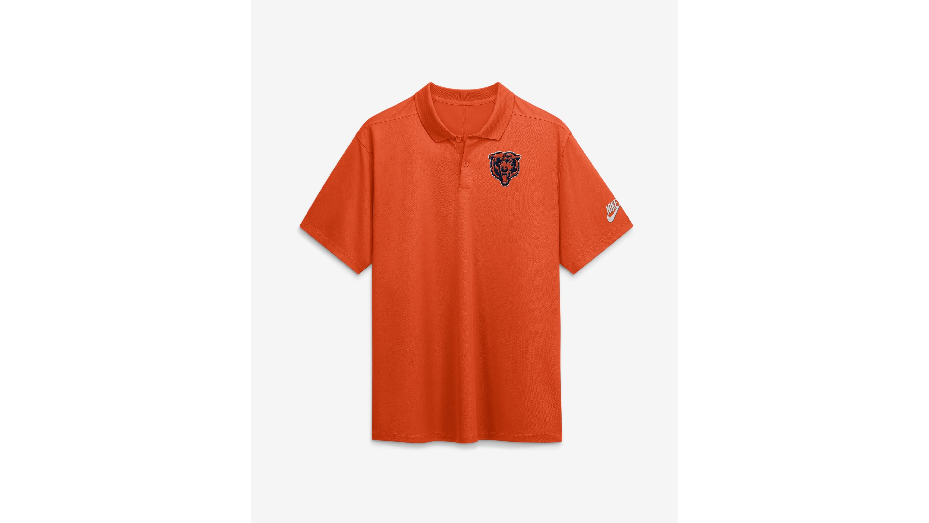 Nike Men's Orange Chicago Bears Heritage Roots Victory Dri-fit Polo Shirt