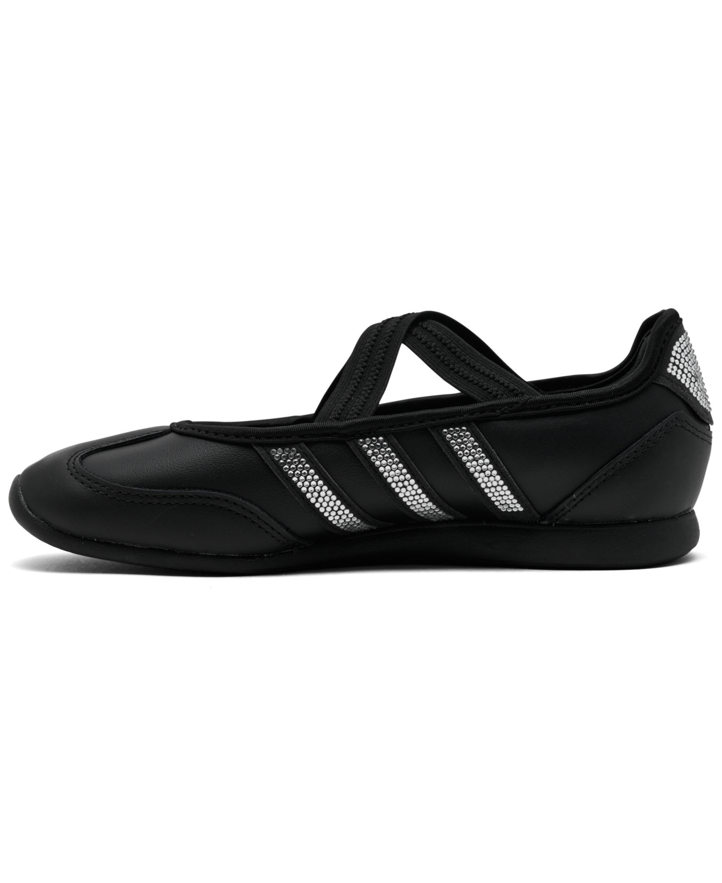 Детские кроссовки adidas Barreda Mary Jane Classic со стразами, для девочки, цвет: Чёрный / Белый — фото 3