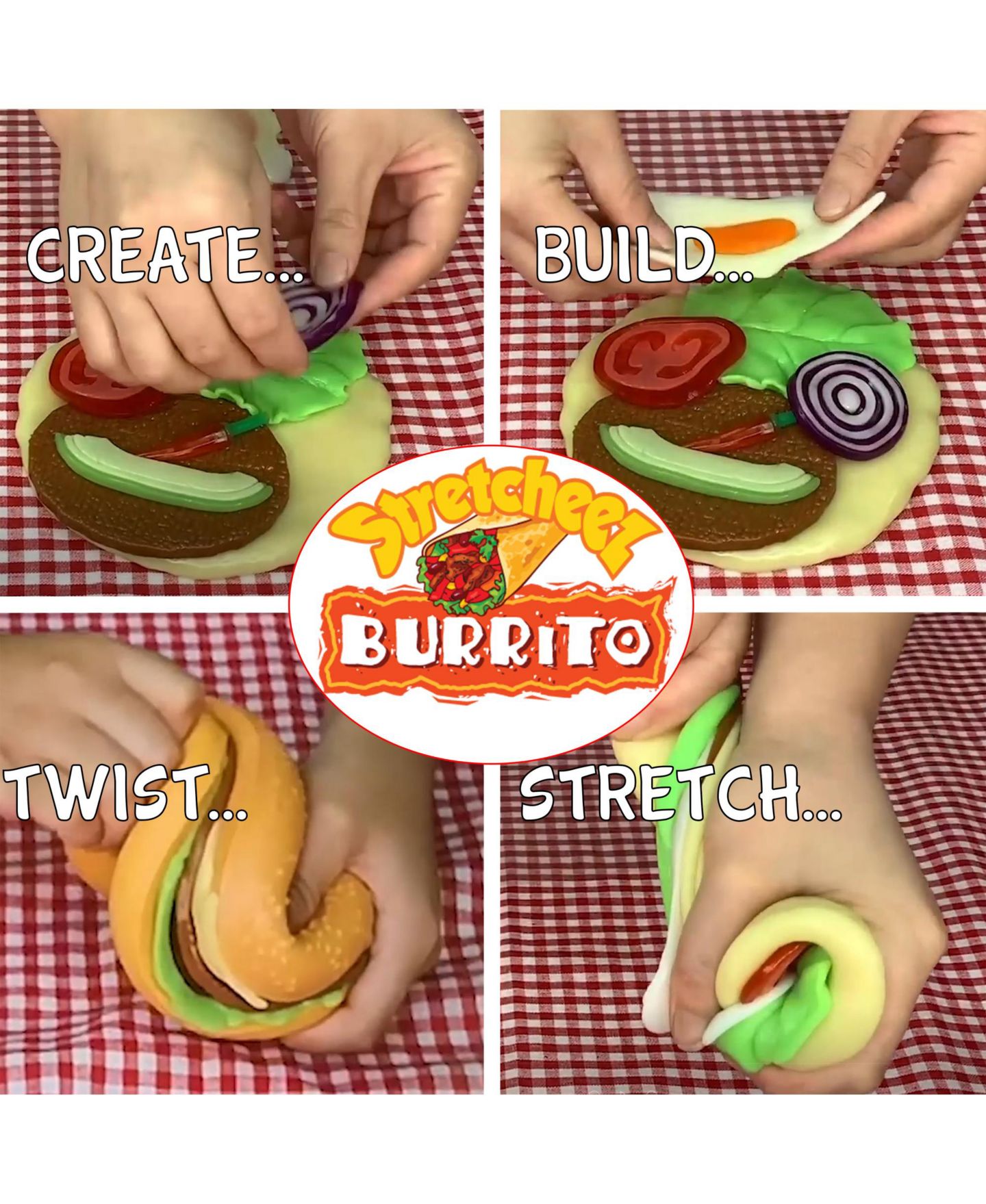 Набор игрушечной еды Stretcheez Burrito, тянущийся, сенсорный, из 2 предметов, 3-10 лет, цвет: Open Miscellaneous — фото 4