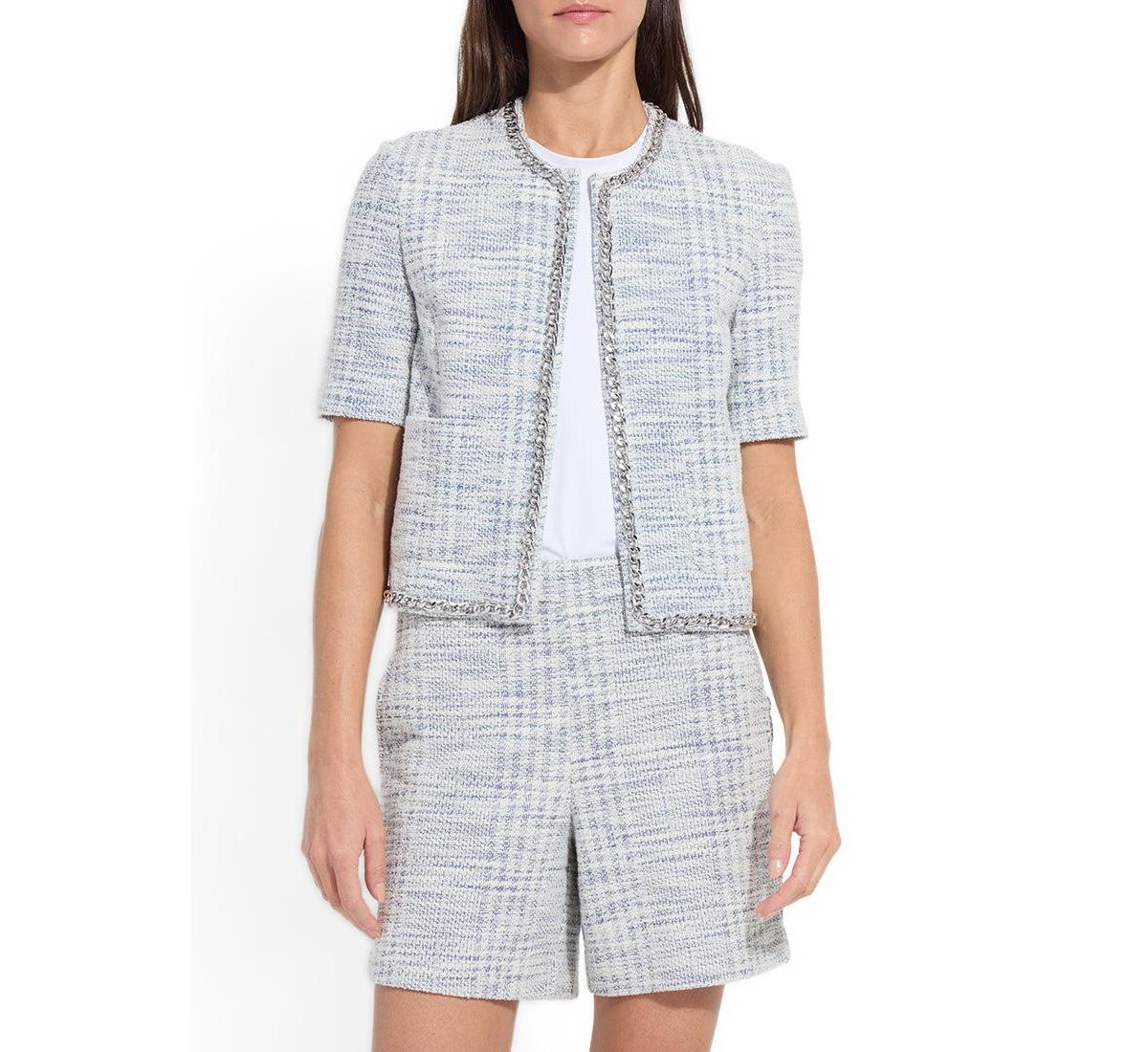 Lysse Women's Lily Tweed Short-Sleeve 4-Way Stretch Jacket