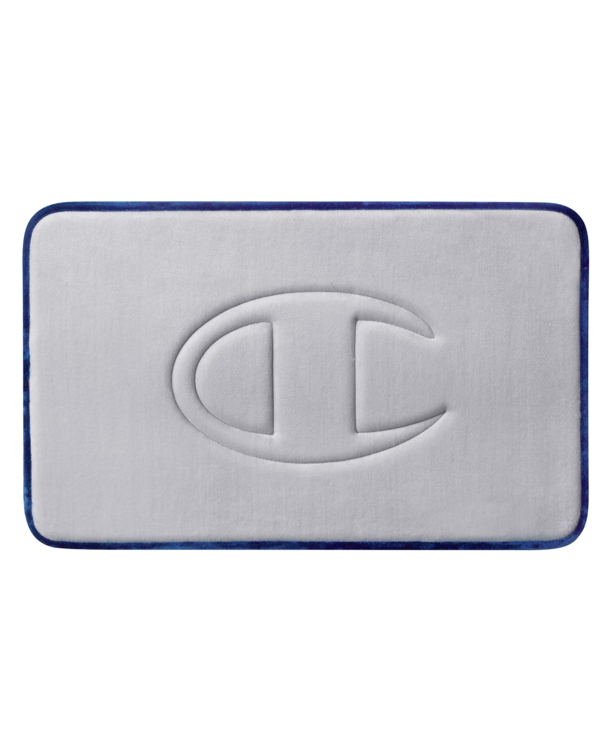 Champion Quilted Logo Memory Foam Bath Mat, 20" x 32" - Gray
