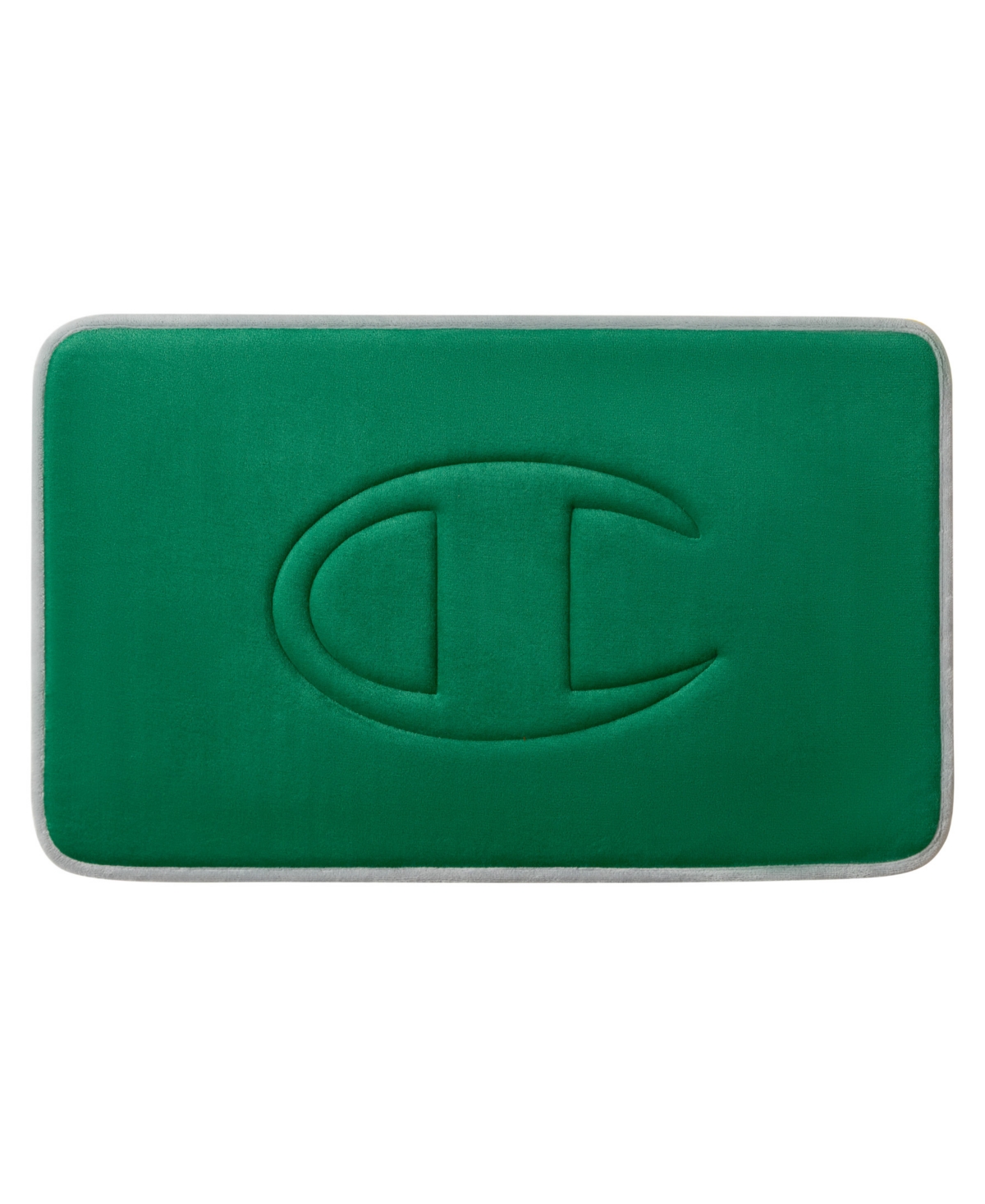 Champion Quilted Logo Memory Foam Bath Mat, 20" x 32" - Green