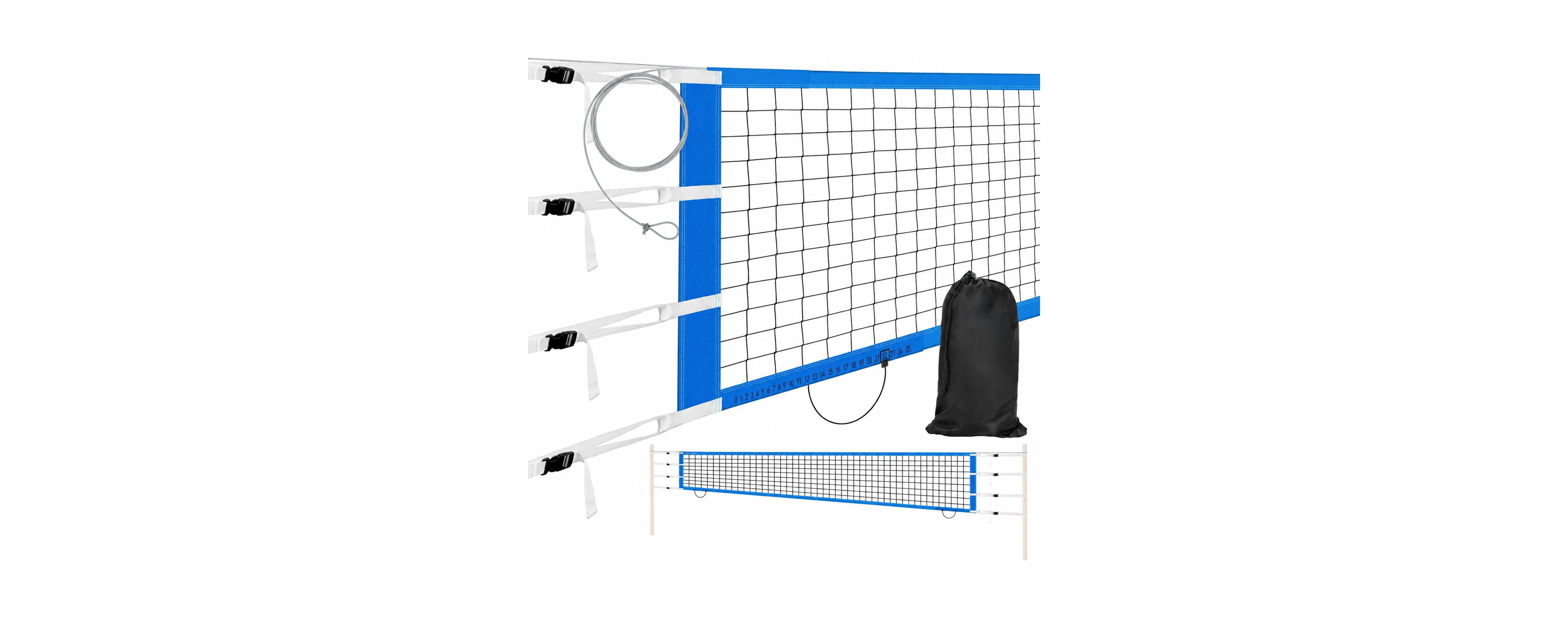 Furlihong Adjustable Durable Volleyball Net With Aircraft Steel Cable Scoring Design Carry Bag