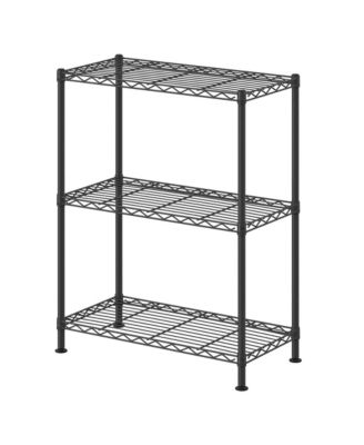 Storage Shelves, 3-Tier Adjustable Metal Shelving Unit for Kitchen Storage
