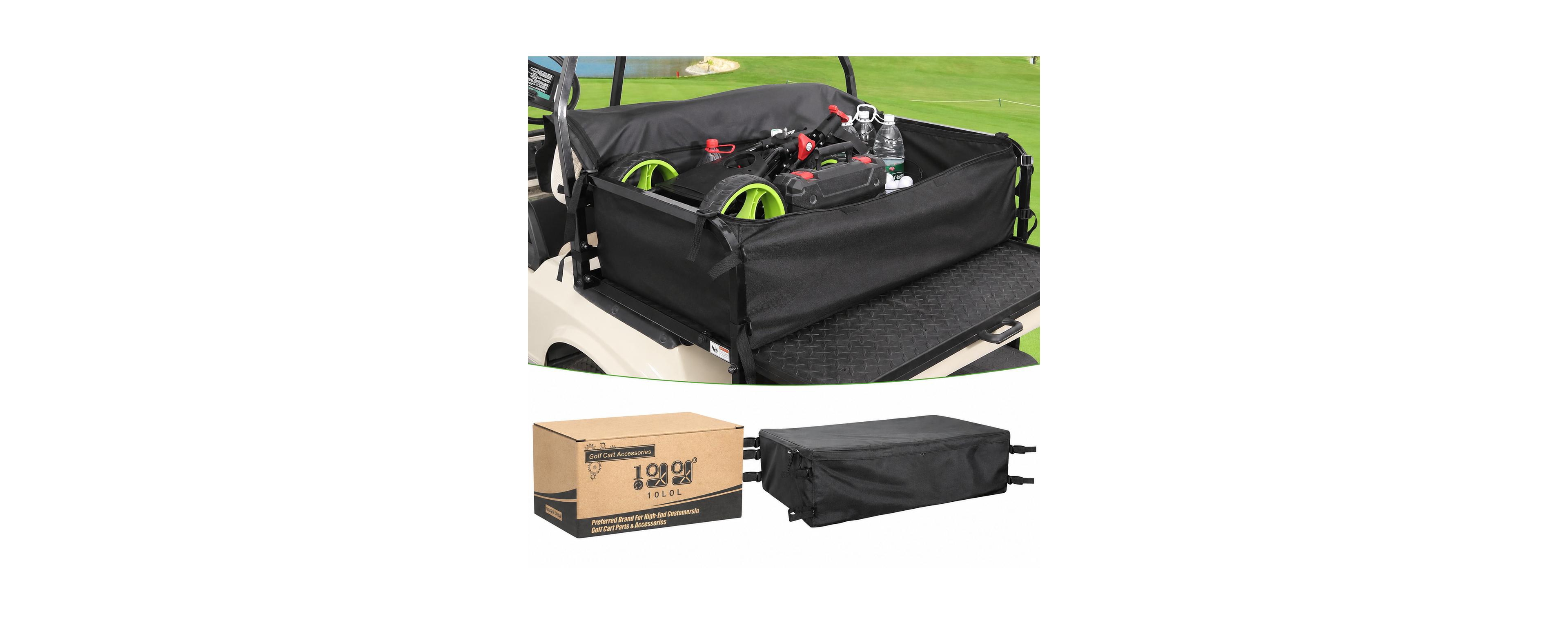 Sportneer Rear Bench Seat Golf Cart Storage Bag No Drilling Required