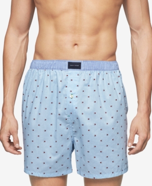 TOMMY HILFIGER MEN'S PRINTED WOVEN BOXERS