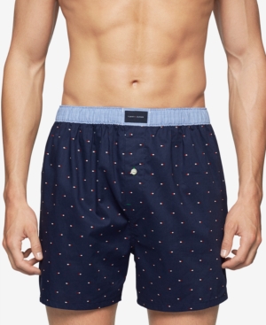 TOMMY HILFIGER MEN'S PRINTED WOVEN BOXERS