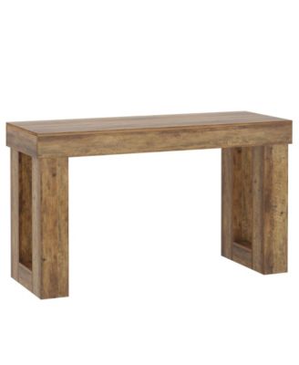 Counter Height Bar Table with Rectangular Base for Dining Room Kitchen and Home