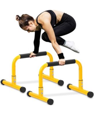 Steel Push Up Bar Parallettes Dip Handle for Home Gym Calisthenics Workout